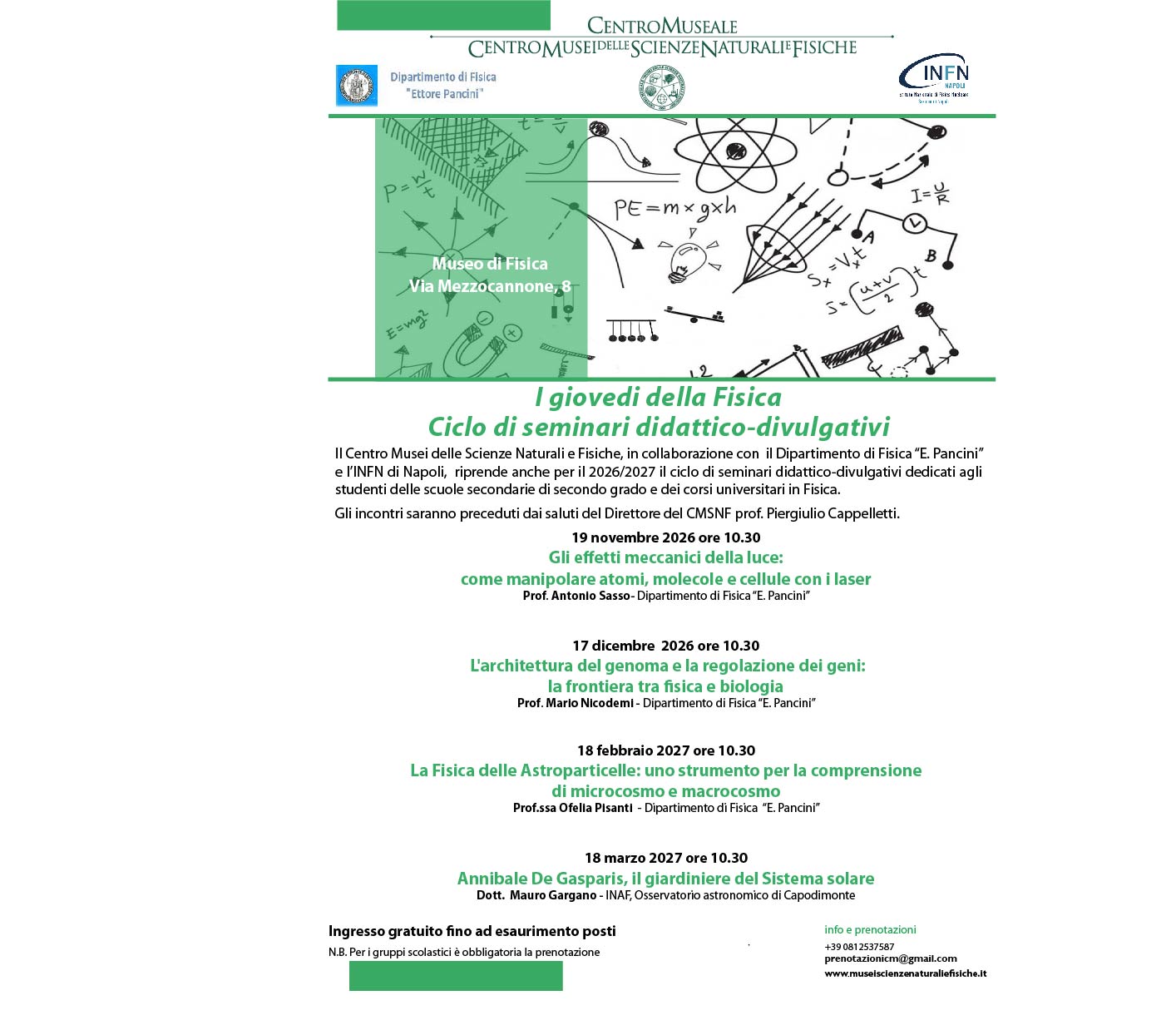I giovedi della fisica programma completo26 27